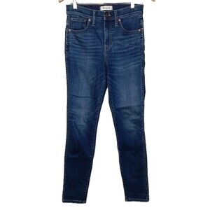 Madewell Jeans Blue Women Size 26 High Rise Skinny 10" Dark Wash